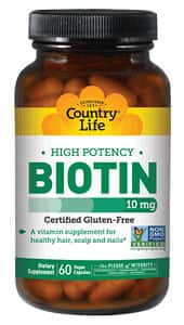 High Potency Biotin 10 mg, 120 capsules - Life Extension