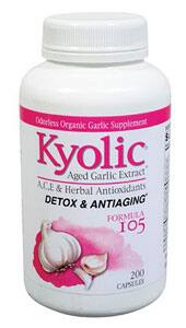 Kyolic® Garlic Formula 105  200 capsules - Life Extension