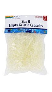 Empty Gelatin Capsules (Size "0") 1000 capsules - Life Extension