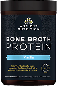 Ancient Nutrition Bone Broth Protein - Vanilla, 493 grams