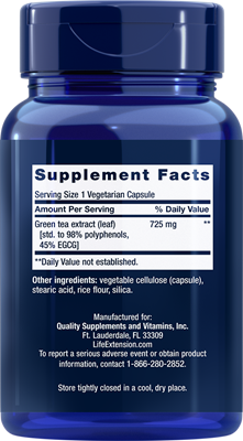 fitshape l-carnitine green tea extract reviews Customer for Life Extension Lightly Caffeinated Mega Extract, 98% EGCG Polyphenols - Supports Cell, Heart & Brain Health - Gluten-Free, Non-GMO Green Tea and L-Carnitine: A