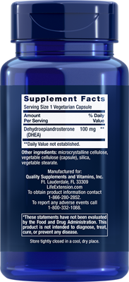 DHEA, 100 mg, 60 vegetarian capsules
