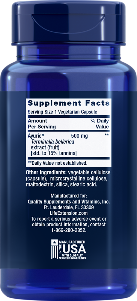 Uric Acid Control, 60 vegetarian capsules - Life Extension