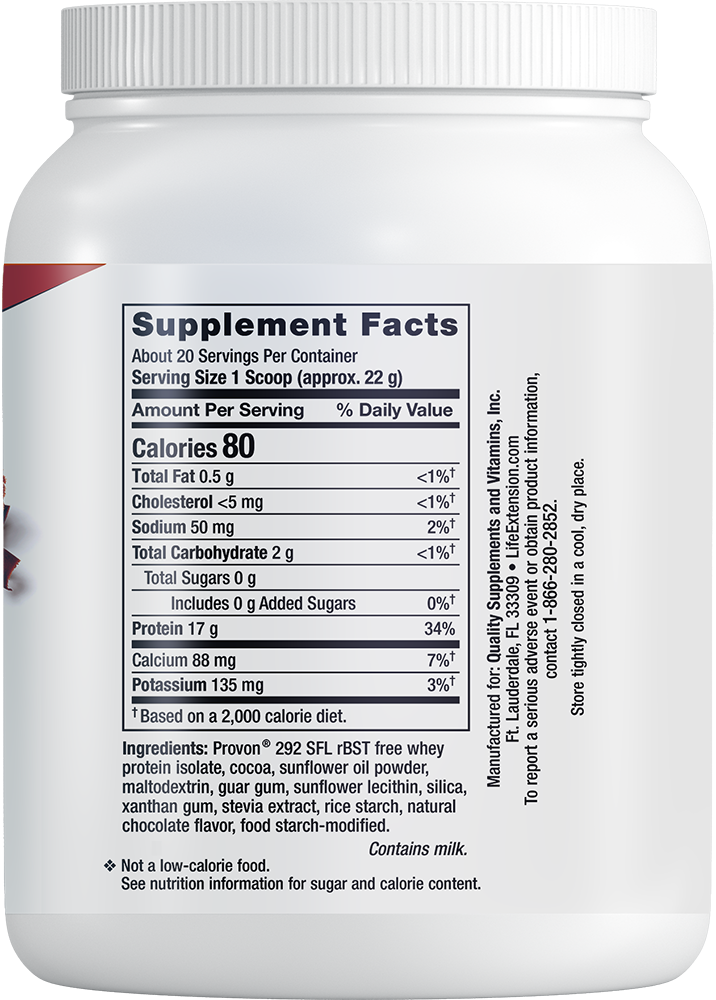 Thumbnail 2 of 2: Wellness Code® Whey Protein Isolate (Chocolate), 437 grams