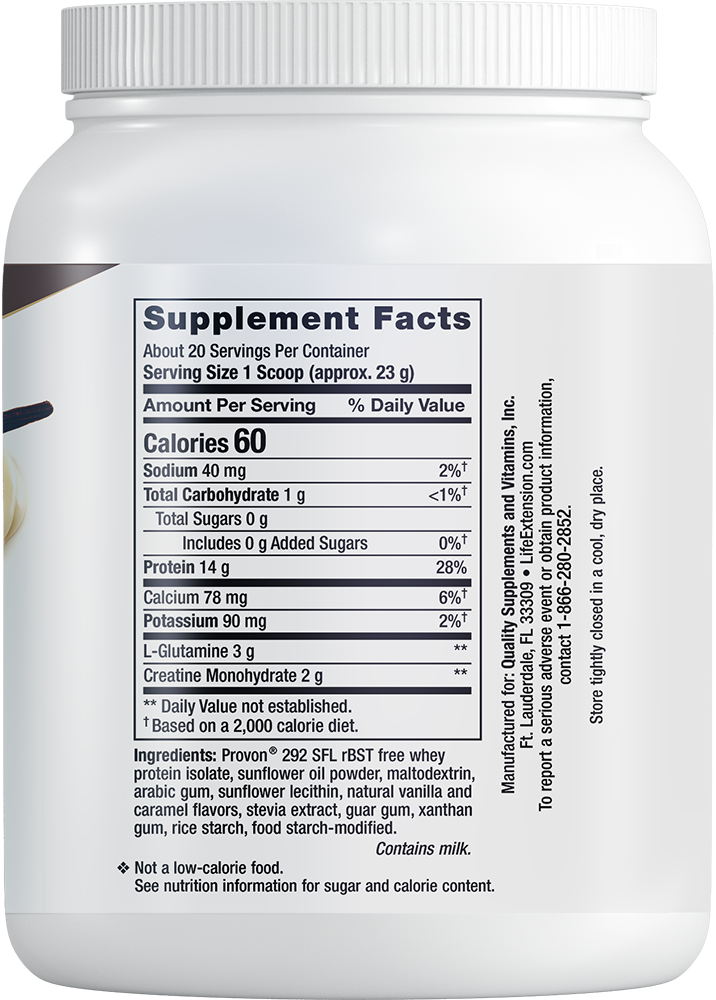 Thumbnail 2 of 2: Wellness Code™ Advanced Whey Protein Isolate Vanilla Flavor, Net Wt 454 g (1 lb. or 16 oz.), 454 grams