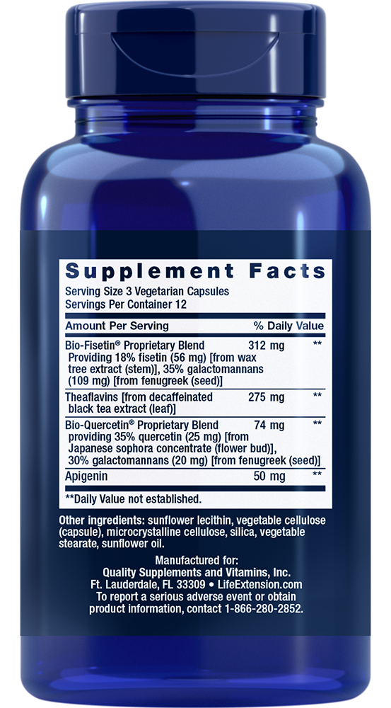 Life Extender Activators Senolytic Activator Supplement, 30 veg capsules - Life Extension