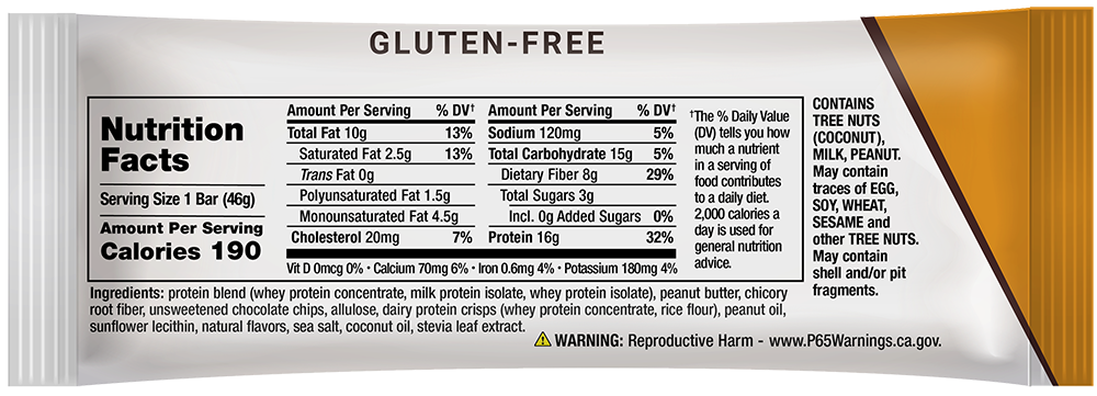 Thumbnail 2 of 2: Wellness Bar Peanut Butter Chocolate Chip, 6 each 