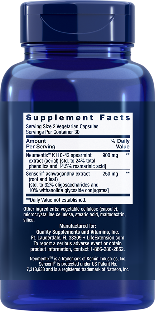 Thumbnail 2 of 3: Ashwagandha Plus Calm & Focus*, 60 vegetarian capsules