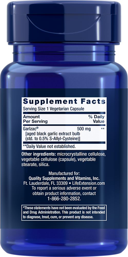 Thumbnail 2 of 3: New Product, Aged Black Garlic, 30 vegetarian capsules