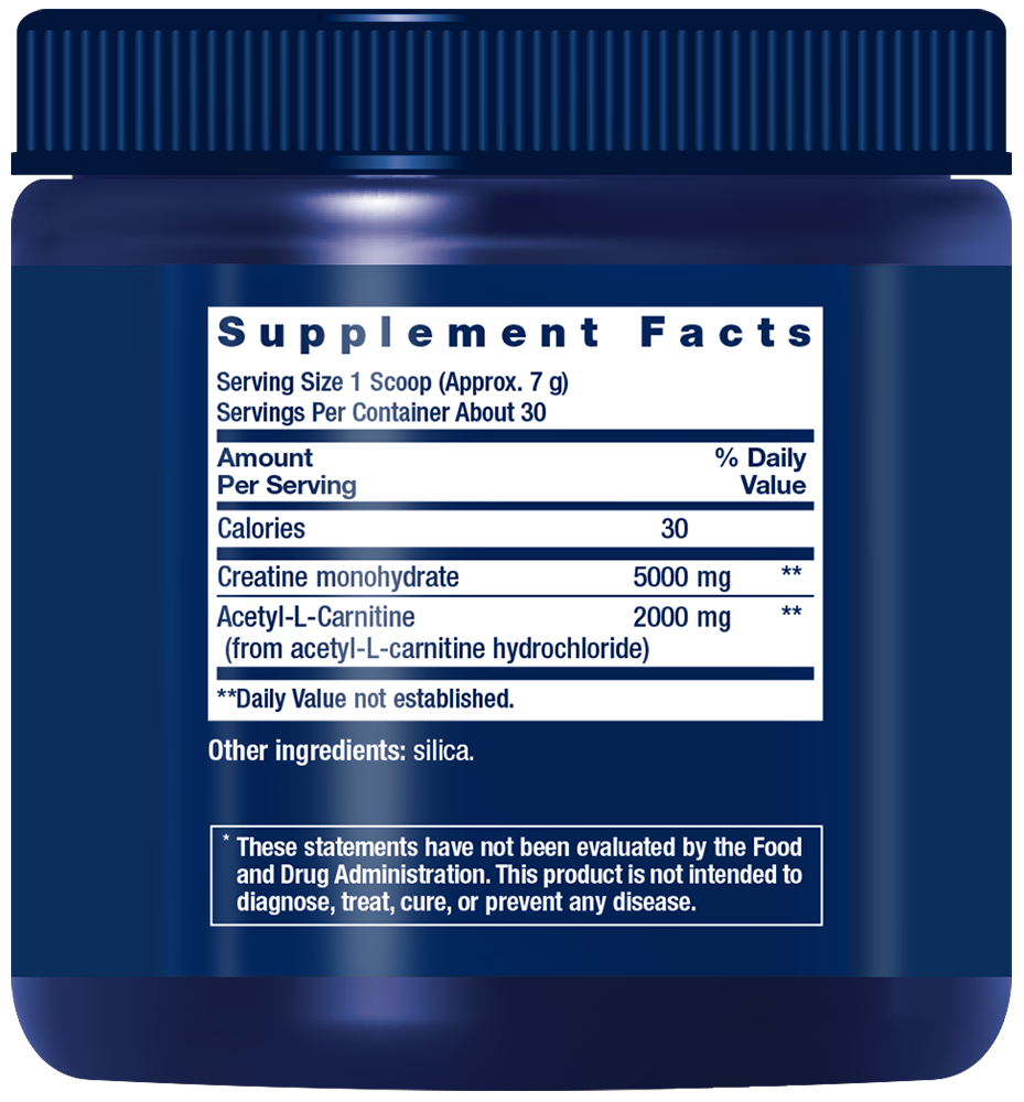 Thumbnail 2 of 4: Creatine & Acetyl-L-Carnitine Energy Plus, 0.51 lb