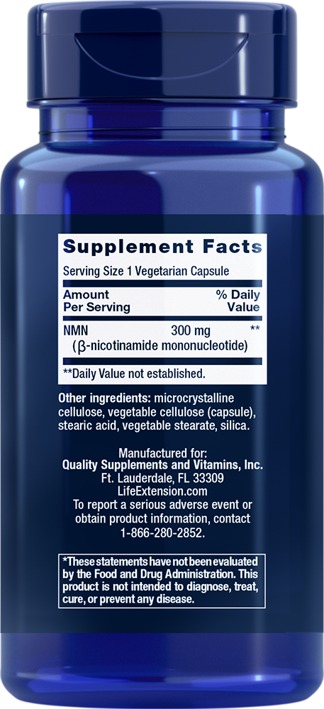 Thumbnail 2 of 2: New Product, NAD+ Cell Support* NMN Nicotinamide Mononucleotide, 300 mg, 90 vegetarian capsules