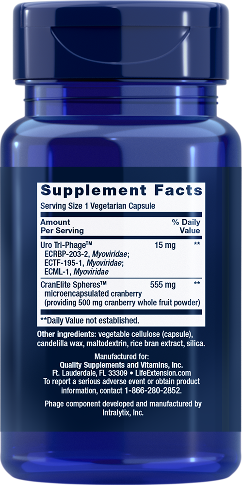 Thumbnail 2 of 3: Advanced Cranberry with Uro Tri-Phage™ Defense*, 30 vegetarian capsules