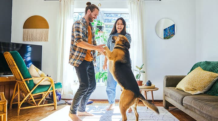 Couple dancing together