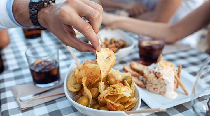 Fries and soft drinks are both types of processed foods