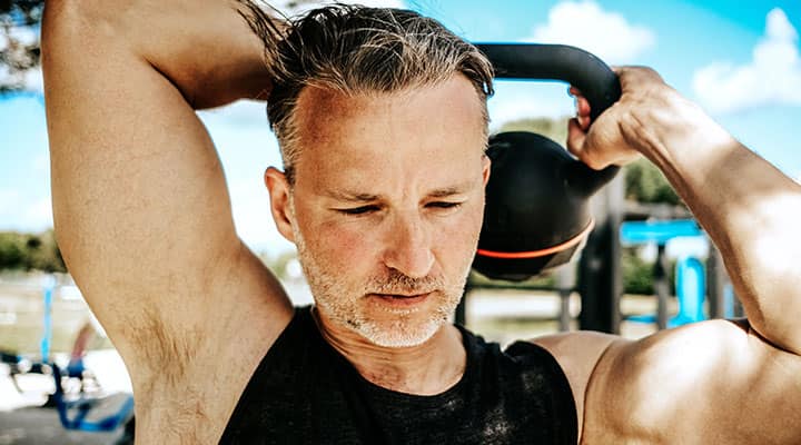 Strength training helps preserve muscle mass