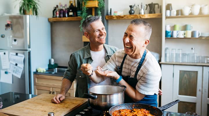 Cooking at home saves money and is good for your health.