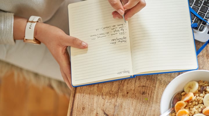 Create a morning routine by  starting small.