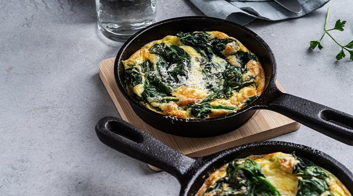 Cast iron is a better choice for cooking.