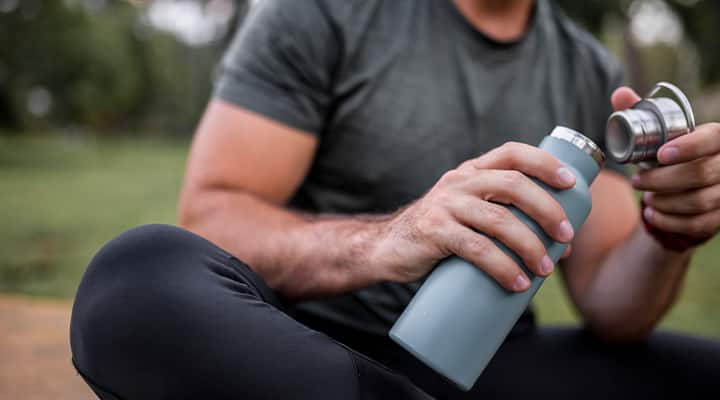 Choose stainless steel water bottles over plastic.