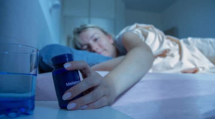 Melatonin has been studied for menopausal sleep support