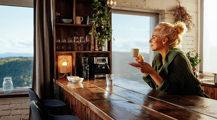 Chaga mushroom powder is a healthy addition to coffee