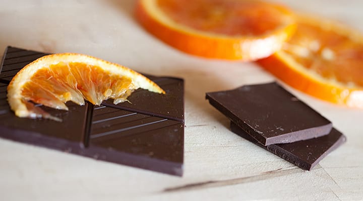 Chocolate and orange are complementary flavors