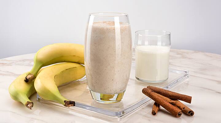 Banana kefir drink