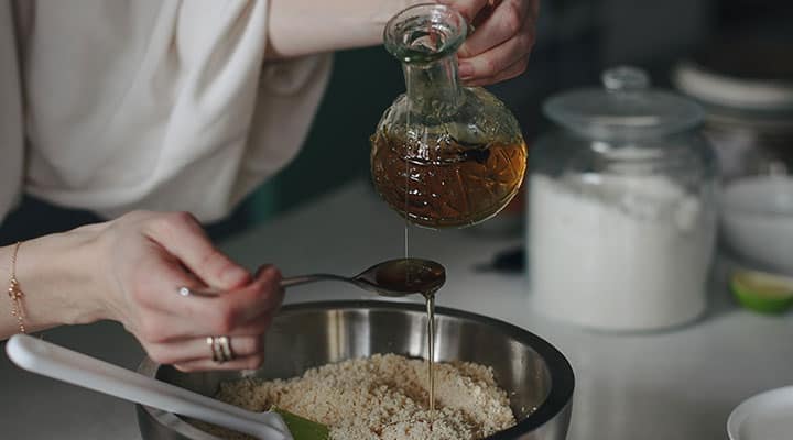 Oil, orange juice and Greek yogurt add moisture to this cake recipe