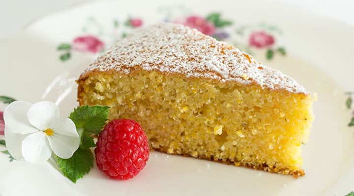 Moist and sweet olive oil cake