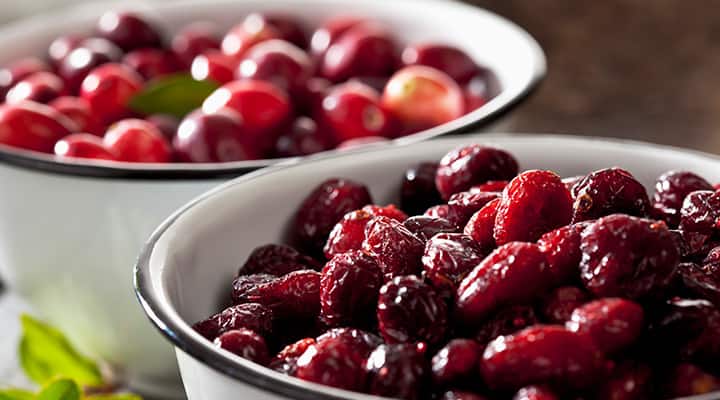 Dried cranberries are preferred in this recipe