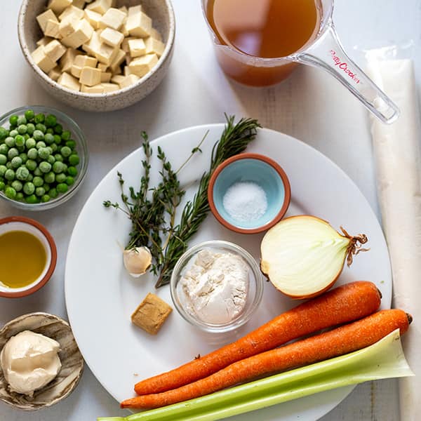 This pie recipe includes vegan butter and tofu