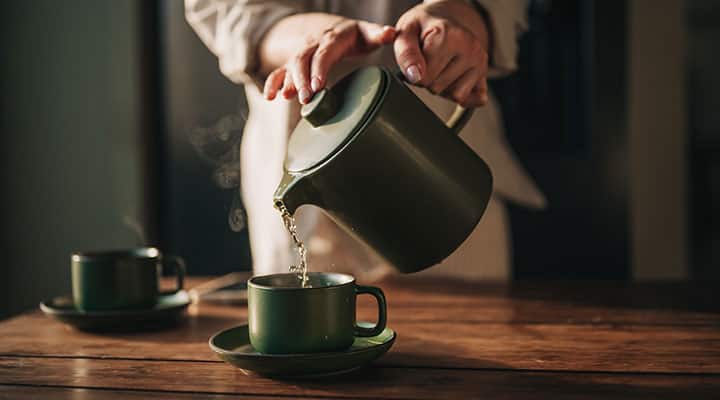 Tea is a good nighttime wind-down option