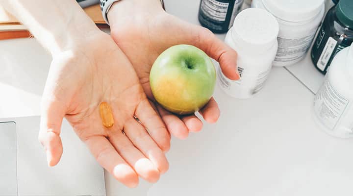 B6 should be taken with food