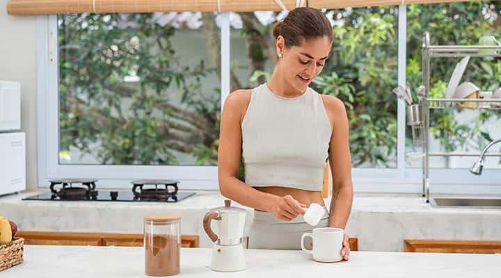 Collagen can be added to coffee or other foods and drinks