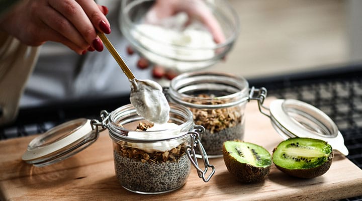 Yogurt and chia seeds are functional food examples