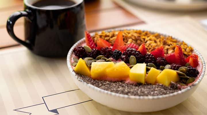 Try a chia seed bowl for breakfast to pack in the protein