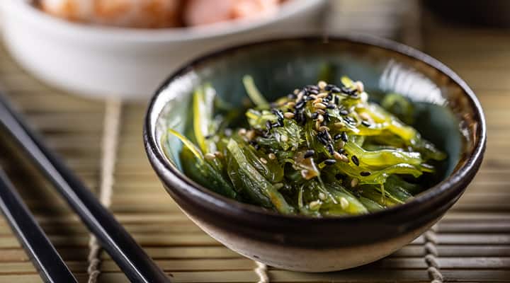 Wakame is often enjoyed in seaweed salads.
