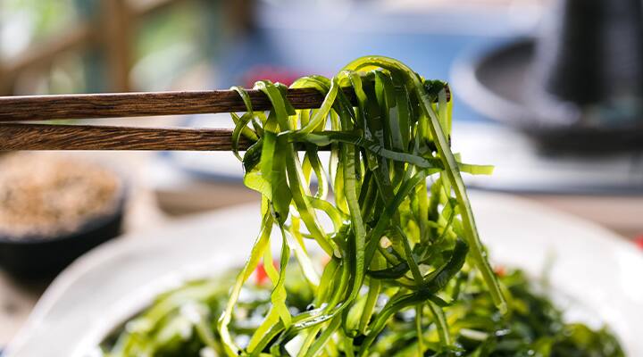 Kelp is a healthful type of algae.