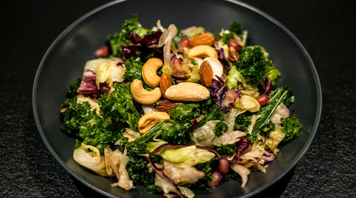 Prebiotics can be found in certain leafy greens.