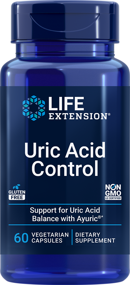 Life Extension Uric Acid Control (60 Vegetarian Capsules)