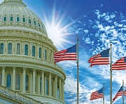 The capital building in Washing D.C