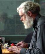 Dr George Church Typing on Laptop