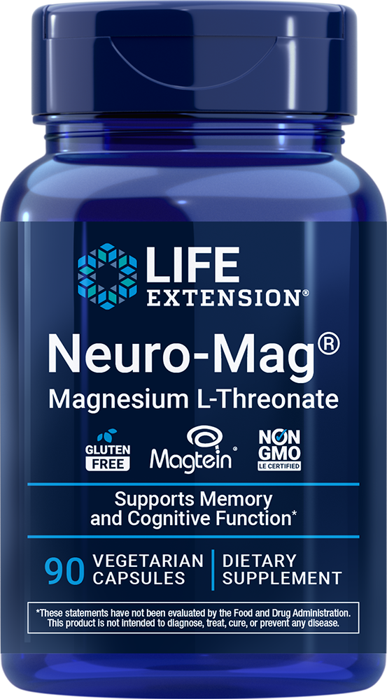 NeuroMag Magnesium LThreonate, 90 capsules Life Extension
